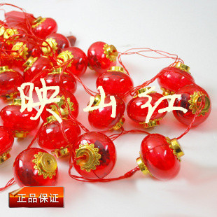  灯笼 小灯笼 带电水晶串灯笼 新婚节庆挂件装饰灯笼 春节灯笼年货