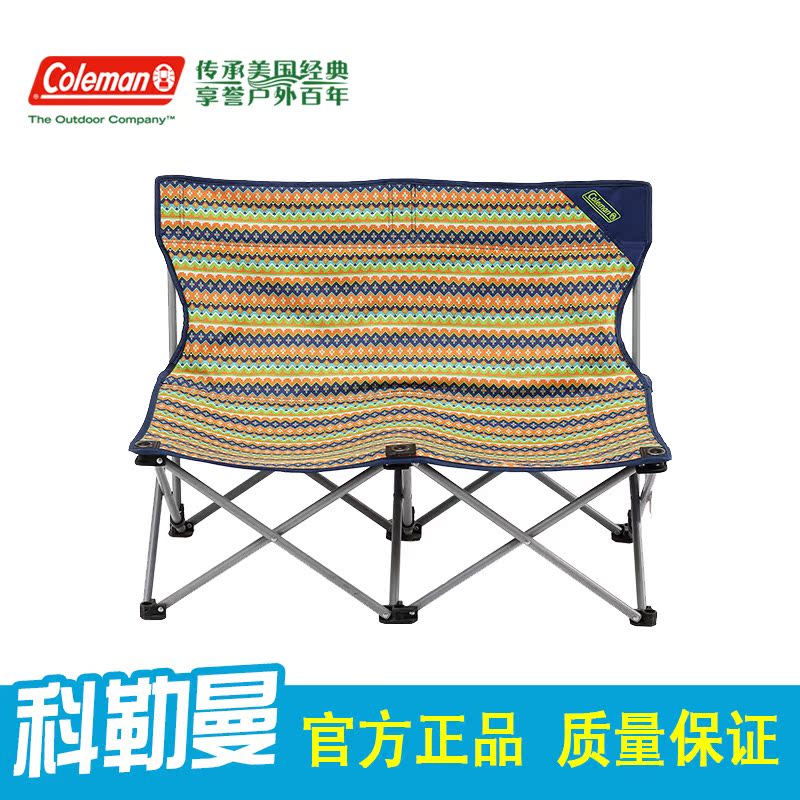 美国Coleman科勒曼新品上市Fun双人彩纹折叠椅户外休闲椅庭院座椅|msdalam kategori luar/Mountaineer/Camping/Aksesori perjalanan, Perabot luaran, kerusi luar najis - dari Buy2taobao.com untuk memberikan perkhidmatan ejen Taobao profesional membeli