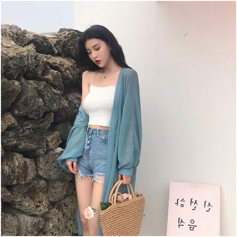 港味复古chic气质袖中长雪纺防晒衣女吊带两热巴|msdalam kategori Butik wanita / wanita, baju lace/baju chiffon - dari Buy2taobao.com untuk memberikan perkhidmatan ejen Taobao profesional membeli