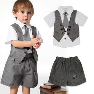  包邮孩想玩夏装新 韩版儿童男童装套装学院风校服园服表演服