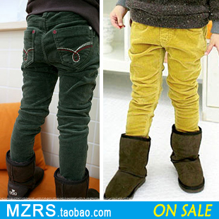  特价百搭韩版童装男童长裤女童小脚裤子儿童靴裤 春秋装新款