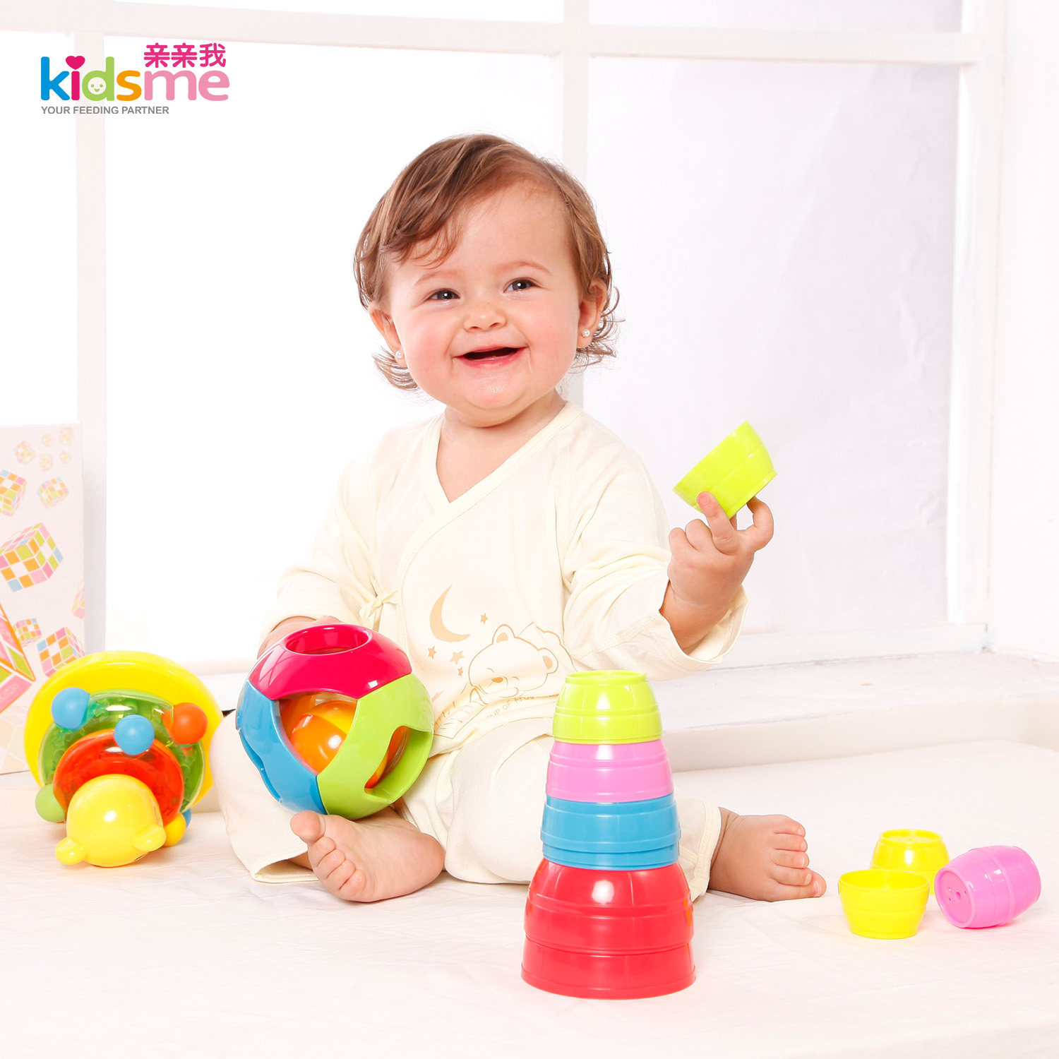Kiss Me Baby stacks of toys educational toys give a gift jigsaw puzzle toy gift set