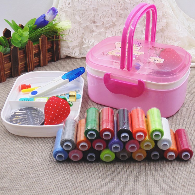 household Sewing box suit the republic of korea portable Sewing kit Hand stitching Sewing thread portable Darn tool storage boxin the Home Fabric , Stitch & Tools Accessories , Cross Stitch Tools , Junction box category - from Buy2taobao.com to provide professional Taobao agent buy service