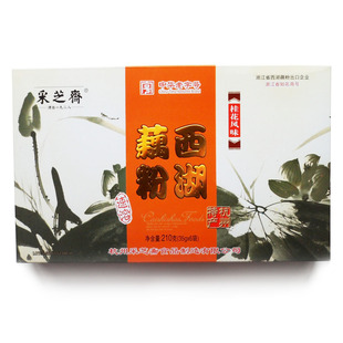  8折17.44包邮 杭州特产 盒装采芝斋桂花风味速溶西湖藕粉210克