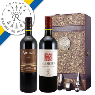  【拉菲品牌专卖】法国拉菲红酒 爱汝+奥西耶西慕皮箱组合套餐