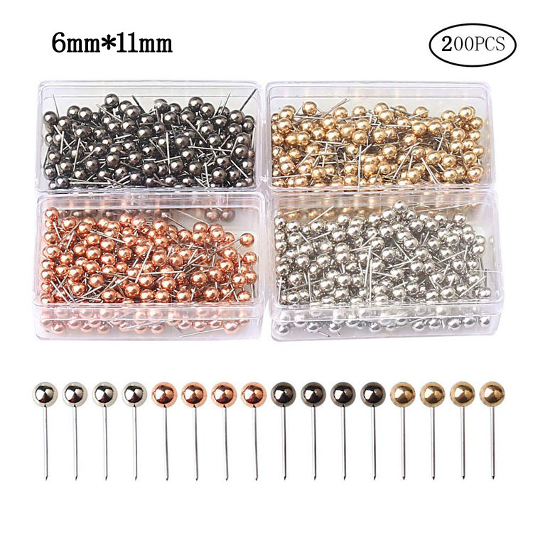4 colors 200 Pieces of equipment Metal Large Sphere golden thumbtack Pin Pellet cork to work in an office fixed Short nailsin the Electronic Dictionary/Electronic paper book/Stationery , Other cultural goods category - from Buy2taobao.com to provide professional Taobao agent buy service