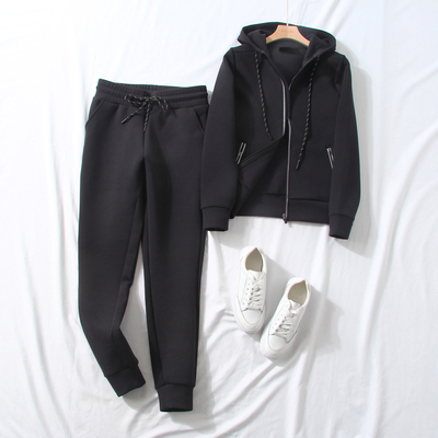 手感超好 美国单 冬运动健身连帽拉链卫衣开衫休闲卫裤两件套