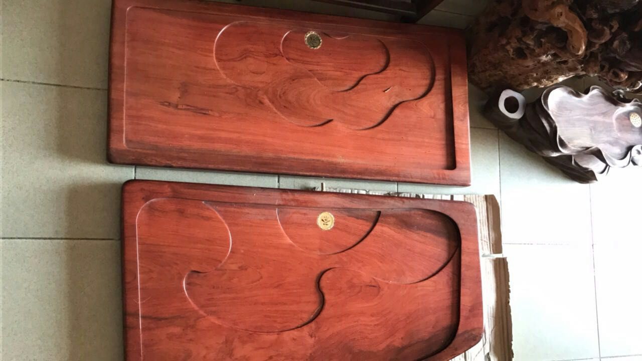 如意整块巴西花梨木茶盘实木大号排水式茶海功夫茶具茶台托盘|ruв категории посуда, чайный сервиз, чайный поднос - от Buy2taobao.com для оказания профессиональной услуги покупки агента Taobao