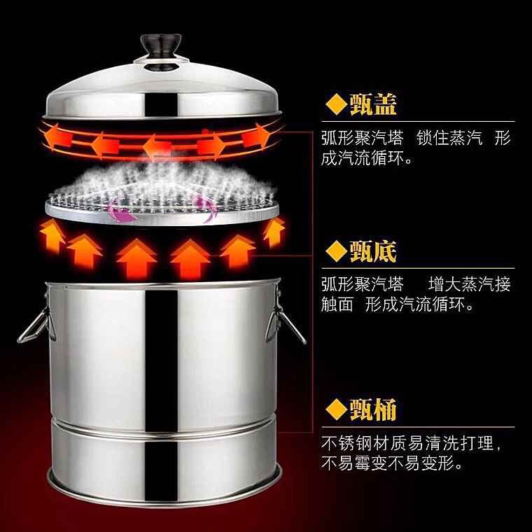 蒸饭桶饭甑大小沥米饭蒸饭器饭甄子蒸锅家用商用不锈钢甑子饭蒸子在类目 餐饮具, 餐具, 餐具笼/架中 - 来自Buy2taobao.com提供专业的淘宝代购服务