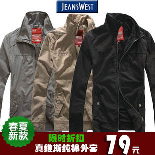 2011新款 ZWS/真维斯<em>男款</em>立领<em>外套</em> 男士<em>休闲</em>