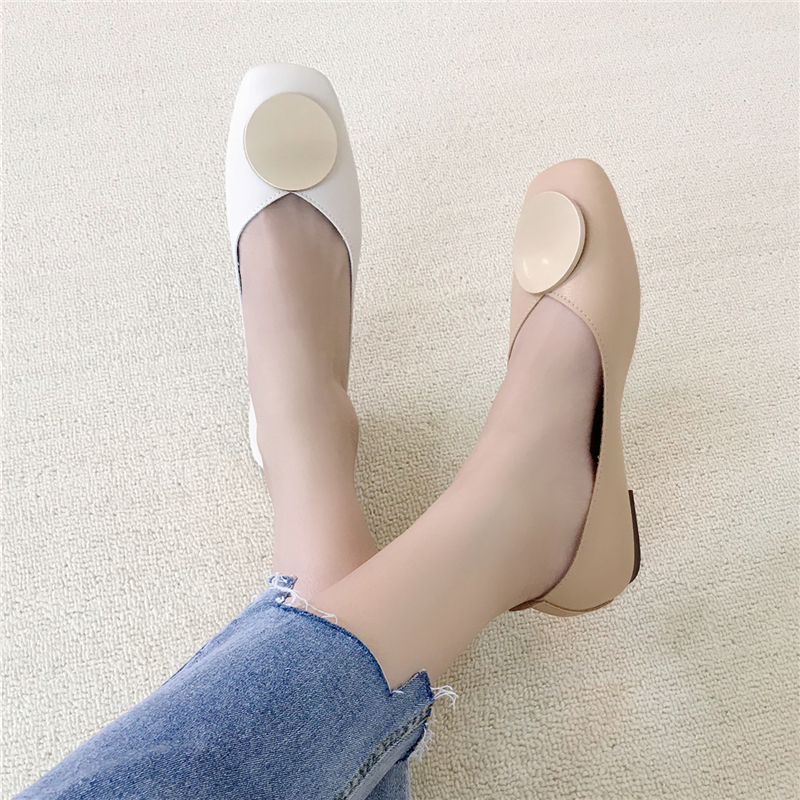 Single shoe girl 2019 new pattern Spring summer Flat bottom Shallow mouth A pedal Grandma shoes Versatile soft sole Doug shoesin the Women's Shoes, Low shoes category - from Buy2taobao.com to provide professional Taobao agent buy service