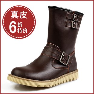  时尚韩版潮流男鞋流行靴子英伦男式军靴保暖靴户外沙漠高帮靴