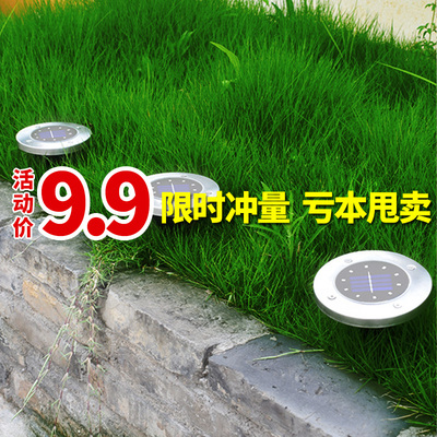 太阳能灯户外花园地埋灯花园别墅庭院防水景观超亮LED草坪插地灯