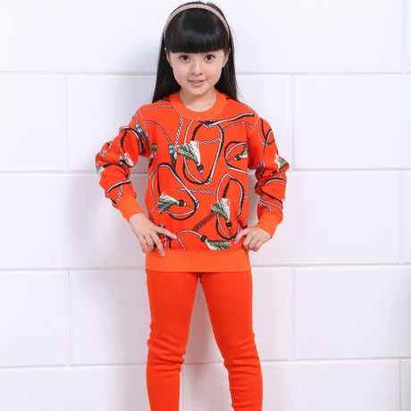 童装13冬季新款女童衣服8<em>岁女孩</em>加厚保暖<em>内衣</em>