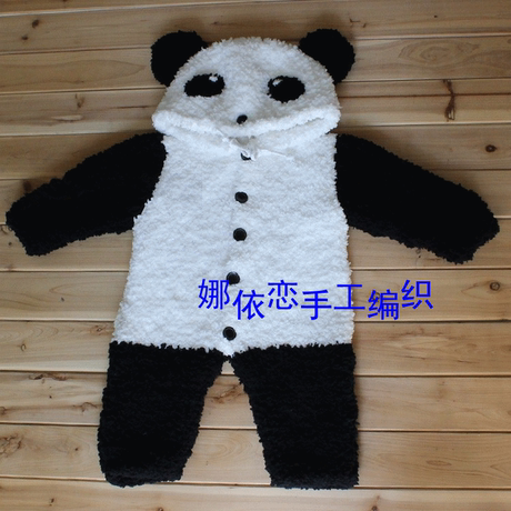 纯手工<em>编织阿狸</em>熊猫KT<em>猫</em>各种宝宝绒绒线<em>马夹</em>