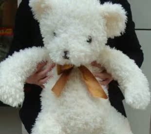 害羞熊磁铁灵活造型熊毛绒大码玩具毛绒玩具熊