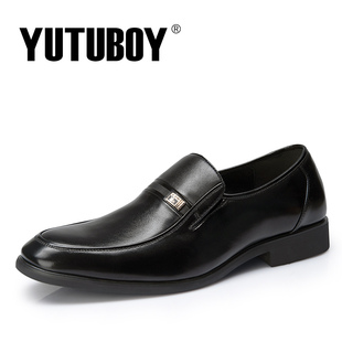  [新品首发]新款YUTUBOY韩版商务正装套脚真皮头层皮男士皮鞋子