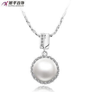  旭平珍珠母贝短款锁骨链女 镀金人工宝石首饰颈链饰品 依恋情人节