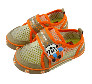  新正品冬宝阳光巴布豆男童宝宝儿童网鞋镂空透气单鞋凉鞋1509