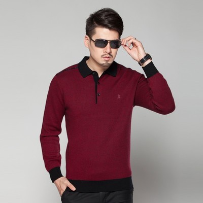 人名牌男装本命年红色羊毛衫男外套<em>中年男士</em>纯