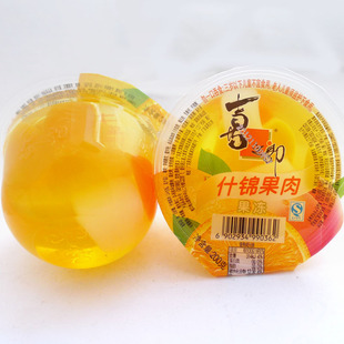  好吃零食品正品牌 喜之郎果肉果冻布丁  碗装200g  多口味随机发