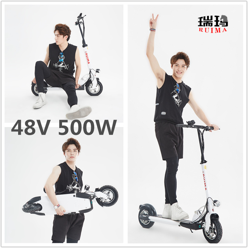 Royalmakers RUIMA Electric Scooter fold Mini Scooter 48v500w Speed per hour 45km/h Factory straight hairin the Electric cars/Fitting/Transportation , Electric-vehicle , Electric Scooter category - from Buy2taobao.com to provide professional Taobao agent buy service
