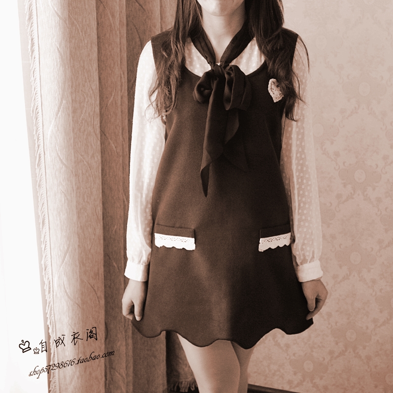 日系春装新款甜美淑女...