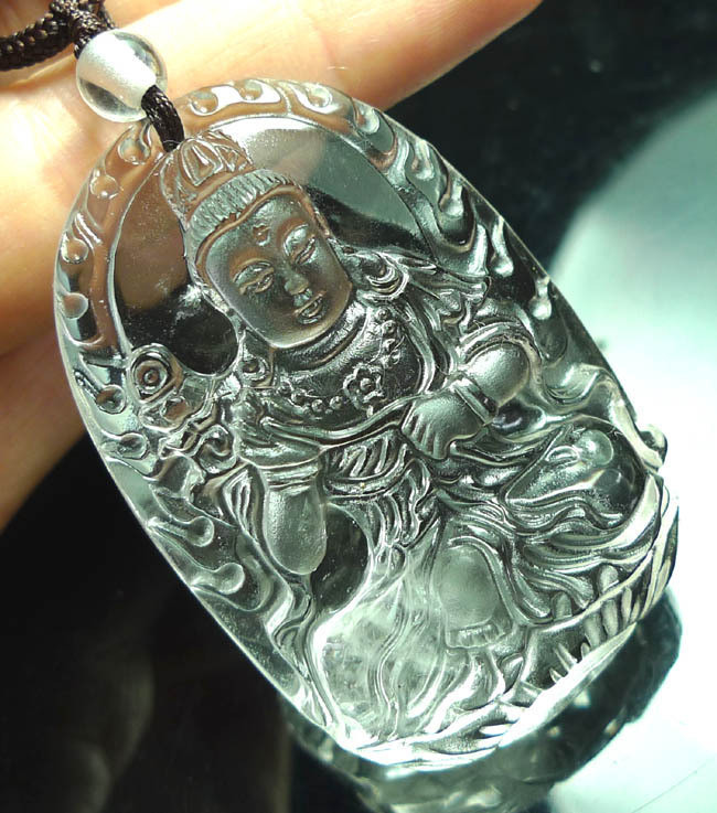 开光 精美天然白水晶 属马守护神大势至菩萨 吊坠 CY5420在类目 饰品/流行首饰/时尚饰品新, 项坠/吊坠中 - 来自Buy2taobao.com提供专业的淘宝代购服务