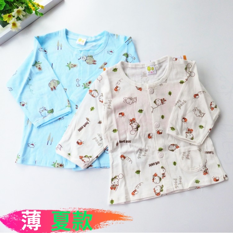 顺杨宝宝春夏装 纯棉内衣 夏装居家服 长袖打底衫空调服开衫 簿款|msdalam kategori Kanak-kanak/Bayi/Keluarga dipasang, seluar kanak-kanak, kot hangat - dari Buy2taobao.com untuk memberikan perkhidmatan ejen Taobao profesional membeli