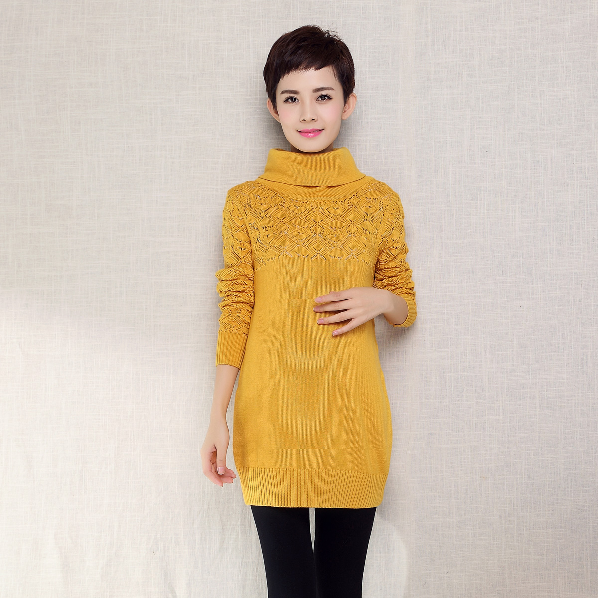 High collar Hollow pregnant woman sweater Korean Edition Primer pregnant woman sweaterin the Maternity/Maternal supplies/Nutrition , Maternity , Sweaters category - from Buy2taobao.com to provide professional Taobao agent buy service