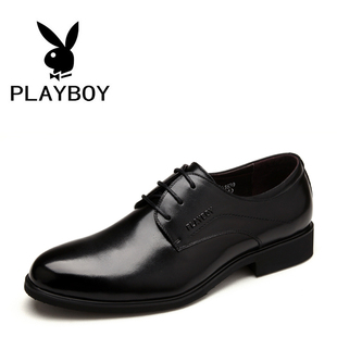  Playboy/花花公子正品 英伦男士商务皮鞋欧版休闲鞋正装男鞋 婚鞋
