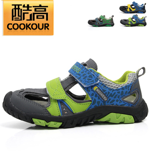  包邮童鞋!沙滩鞋正品包头儿童男童鞋运动童鞋凉鞋镂空透气框子鞋