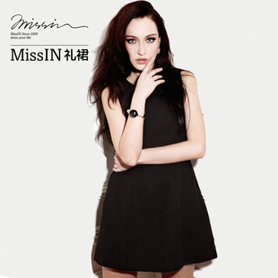  MissIN冬款连衣裙 秋冬打底连衣裙 背心裙 秋新款 无袖连衣裙