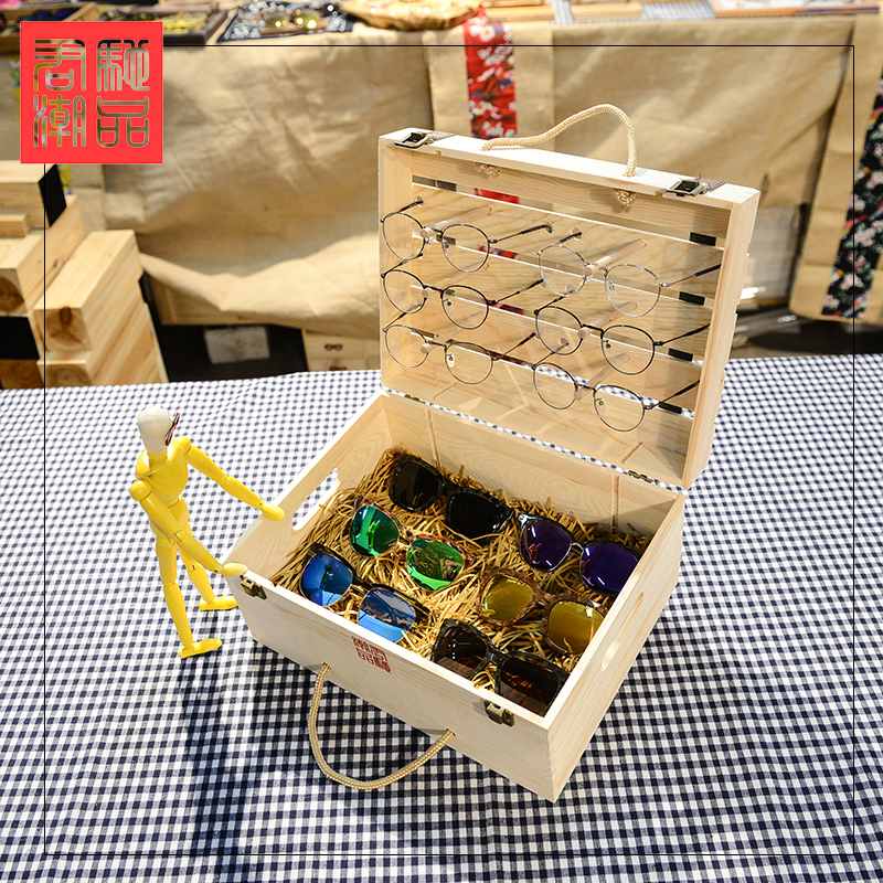 Royal Style Wine Box originality prop Optician Display rack Storage box fashion prop Wooden shelvesin the Business/Office Furniture , Shelf/Showcase , Glasses shelves category - from Buy2taobao.com to provide professional Taobao agent buy service