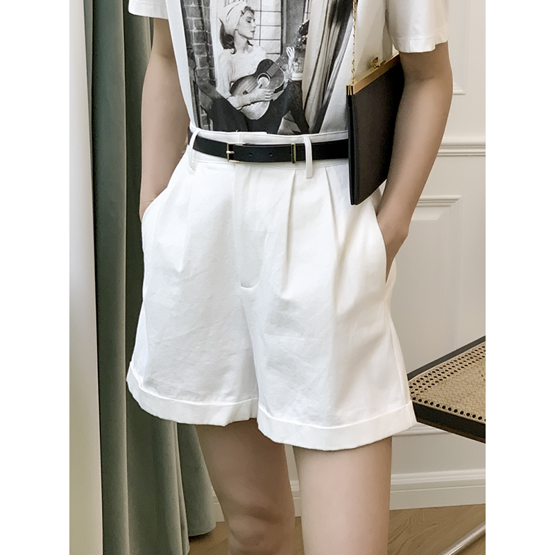 YUMISOME French Two-color Versatile Retro Paige leisure time shorts Easy Show thin Broad leg Hot pantsin the Women's clothing/Boutique , Pants , Casual pants category - from Buy2taobao.com to provide professional Taobao agent buy service