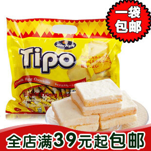 越南进口零食品特产 正宗TIPO白巧克力鸡蛋牛奶面包干300g 包邮