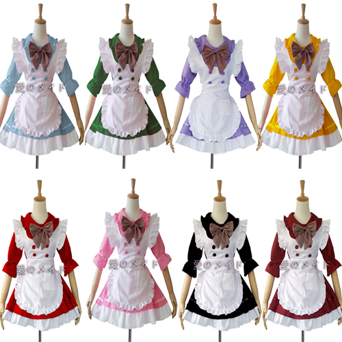 新款中袖 八色 Cosplay日本女仆装 动漫展服装 lolita公主 制服呢|ruв категории плесень играть/Аниме/вокруг/cos/настольные игры, Косплей одежды/реквизит/услуги, Косплей женской одежды - от Buy2taobao.com для оказания профессиональной услуги покупки агента Taobao