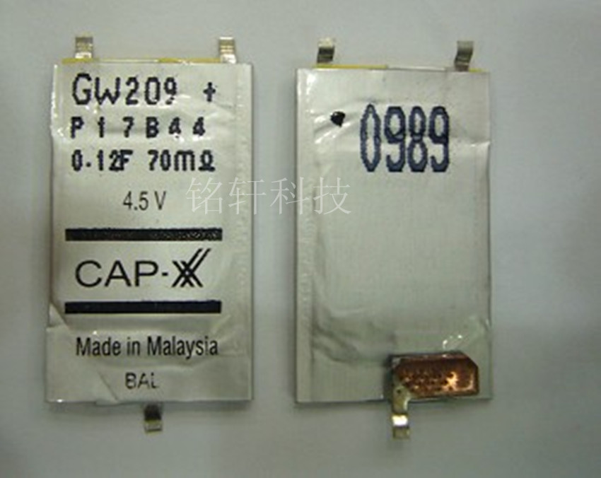 原装正品 CAP-XX GW209 超薄电容 4.5V0.12F 超级法拉电容在类目 3C数码配件, 电子元器件市场, 电子元件, 电容器中 - 来自Buy2taobao.com提供专业的淘宝代购服务