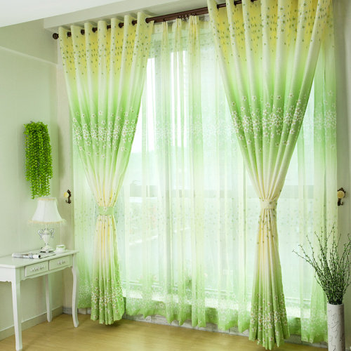 Brandot pastoral style living room bedroom semi finished curtain cloth shading screens brigor