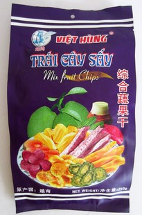  批发 越南特产果干越鸿综合蔬果干 果蔬干250g 水果干 满6包包邮