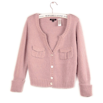 【图】浅<em>粉色毛衣开衫</em>短款怎么样,浅<em>粉色毛衣</em>