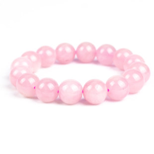  开光天然粉水晶手链正品芙蓉石 粉晶 天然水晶手链 女款 旺桃花