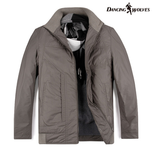  与狼共舞薄棉夹克 春装 正品男装 男士休闲外套 夹克衫8661