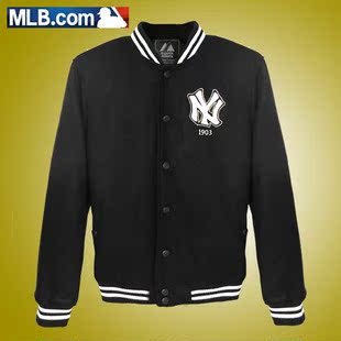  新款特价MLB职棒联盟NY夹克男装秋冬大码棒球服嘻哈外套衫潮