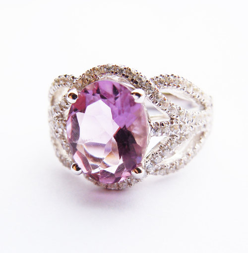 Sterling Silver manual customized Pure natural amethyst lady Diamond ring accept Customized Letteringin the Accessories/Fashion Jewelry, Ring/Ring category - from Buy2taobao.com to provide professional Taobao agent buy service