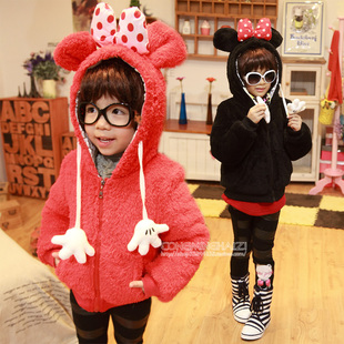  韩版童装女童秋冬装新年款儿童棉服宝宝加厚棉衣外套棉袄078