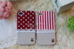自制diy 手工 小兔的梦 布艺手机壳 iphone4 4s