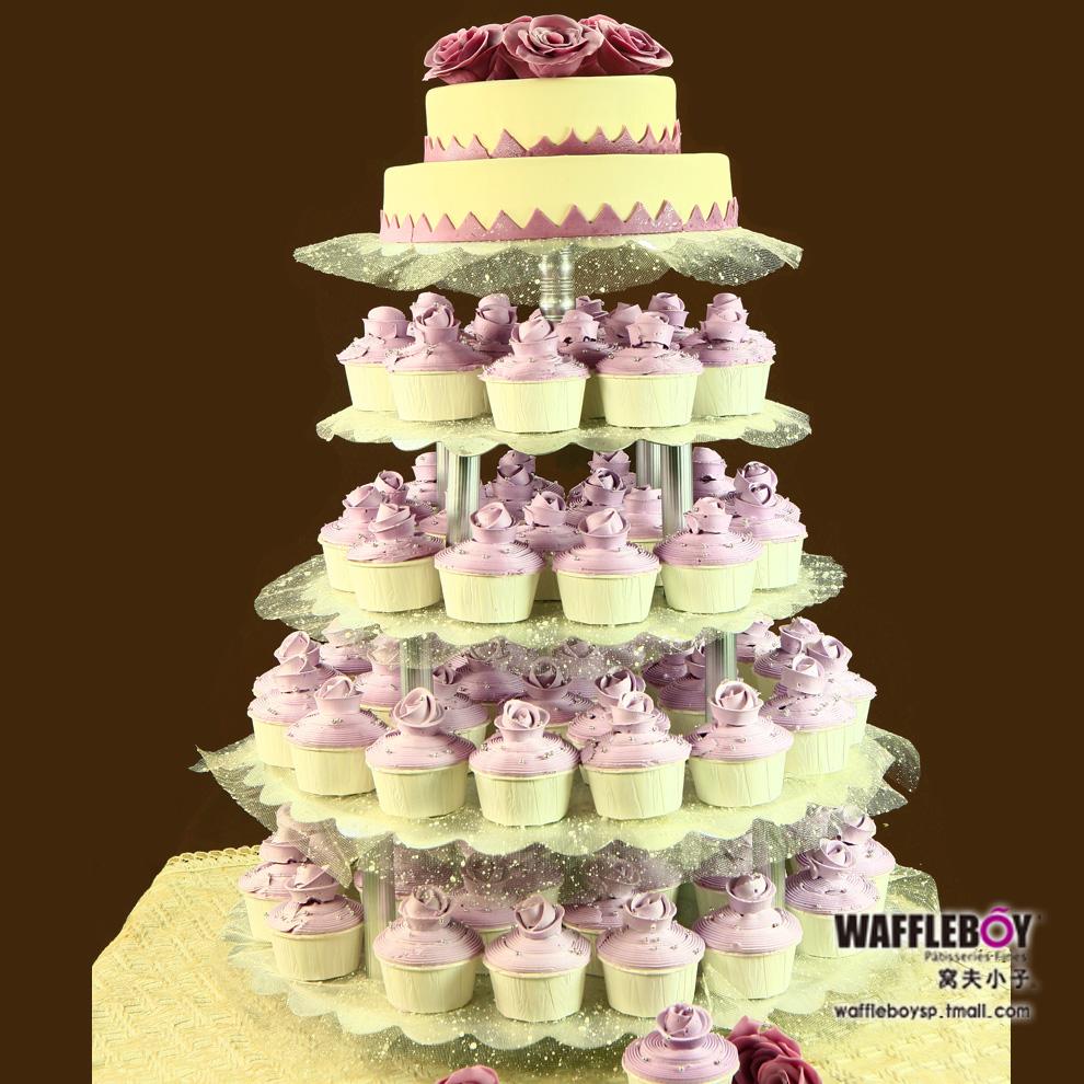 玫瑰之约cupcake婚礼蛋糕5层创意翻糖奶油杯子蛋糕限北京窝夫小子 玫瑰之约cupcake婚礼蛋糕5层创意翻糖奶油杯子蛋糕限北京窝夫小子