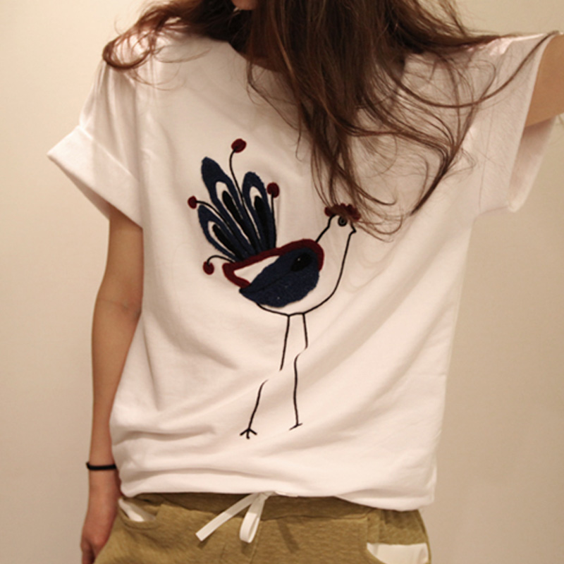 宽松t恤女短袖新款...