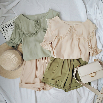 西普 | 夏日轻薄凉快娃娃领短袖衬衫 （0.13kg）